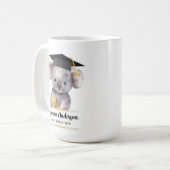 Schattige Afstuderen Koala gepersonaliseerd Koffiemok (Voorkant links)