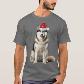 Schattige Alaskan Malamute Hondenliefhebber Funny T-shirt (Voorkant)