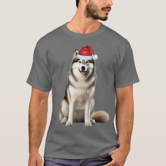 Schattige Alaskan Malamute Hondenliefhebber Funny T-shirt (Voorkant)