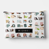 Schattige alfabet ABC Animals Custom Name School Etui (Achterkant)