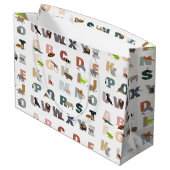 Schattige alfabet ABC Dieren Groot Cadeauzakje (Achterkant Gekanteld)