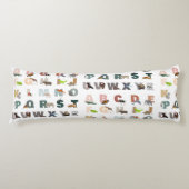 Schattige alfabet ABC Dieren Lichaamskussen (Voorkant)