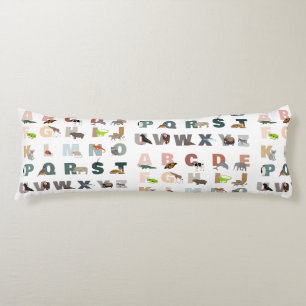 Schattige alfabet ABC Dieren Lichaamskussen