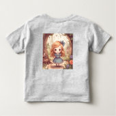 Schattige Alice in Wonderland Fantasievolle Bos Ku Kinder Shirts (Achterkant)