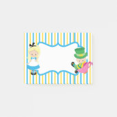 Schattige Alice in Wonderland-kinderen Post-it® Notes (Voorkant)