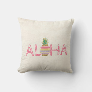 Schattige Aloha Hawaiiaanse Gestreepte Ananas Kussen