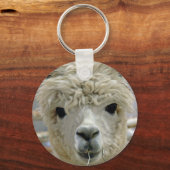 Schattige Alpaca Sleutelhanger (Voorkant)