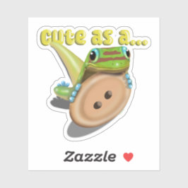 Schattige als een Button — GECKO Sticker