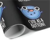 Schattige Als een Button Grappige Naaipen Dark BG Cadeaupapier (Rol Hoek)