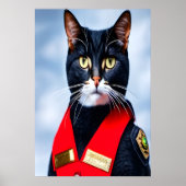 Schattige amerikaanse bobtail | AI Art Poster (Voorkant)