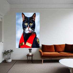 Schattige amerikaanse bobtail AI Art Poster