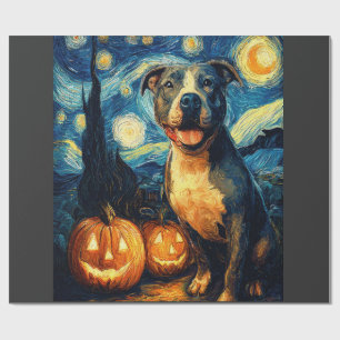Schattige Amerikaanse Staffordshire Terrier Hond H Cadeaupapier
