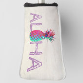Schattige anananas Aloha Hawaiian Golfheadcover (Draai 90)
