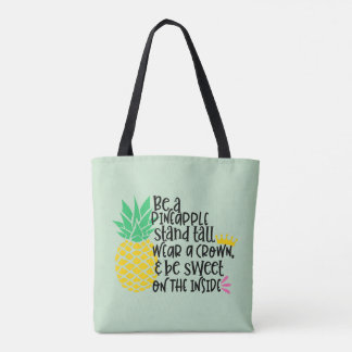 Schattige Ananas Geel Wees een Ananas Draagtas