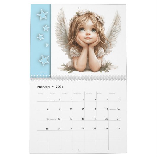 Schattige Angels – Süße Engel 2026 Kalender (Feb 2026)