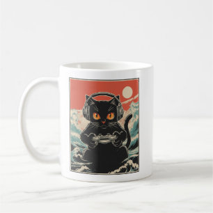Schattige Anime Gamer Kawaii Kat Japanse Gaming Ge Koffiemok