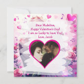 Schattige Anime Gepersonaliseerde Valentijnsdag Kaart (Achterkant)