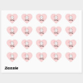 Schattige anime hart sticker (Vel)