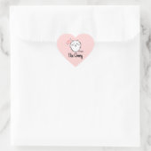 Schattige anime hart sticker (Tas)