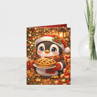 Schattige Anime Kerstkaart Kaart