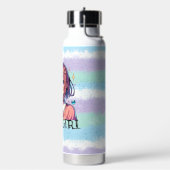 Schattige Anime Meisje Holding Bubble Tea Waterfles (Links)