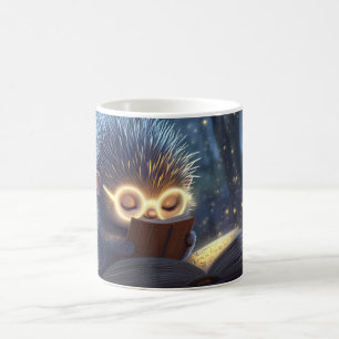 schattige, antropomorfe egel, met verlichting g koffiemok
