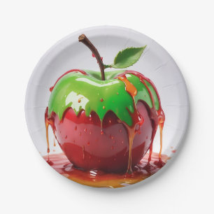 Schattige appel papieren bordje