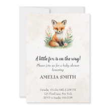 Schattige Aquarel Konijn Bosdieren Baby Shower