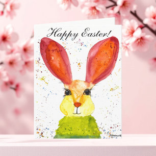 Schattige Aquarel Konijn Haas Paashaas Humor Tha Bedankkaart
