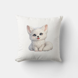 Schattige Arctische Vos Knus Positief Vibes Design Kussen