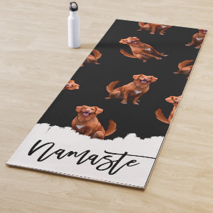 Schattige Artsy Golden Retriever Hondenpatroon Yogamat