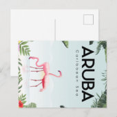 schattige Aruba Feestdagenkaart (Voorkant / Achterkant)