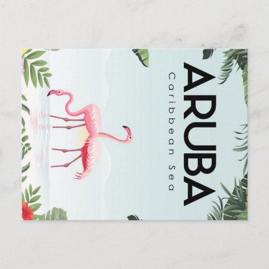 schattige Aruba Feestdagenkaart (Voorkant)