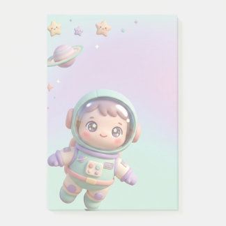 Schattige Astronaut Kawaii Ruimte Post-it® Notes