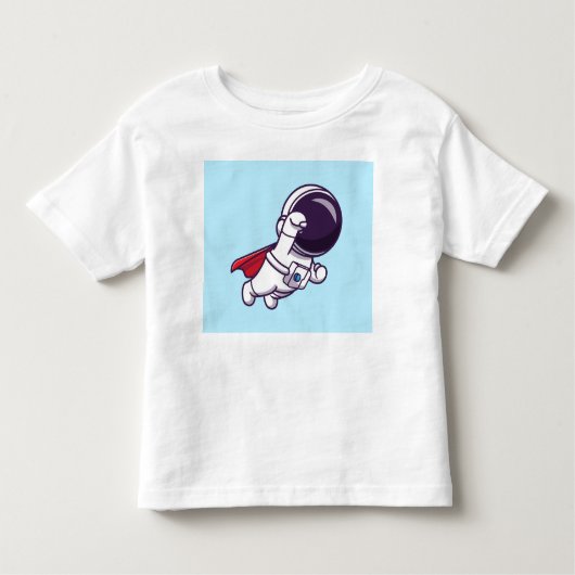 Schattige astronaut Shirt voor peuter, (Voorkant)