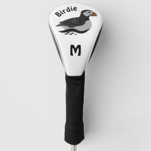 Schattige Atlantische Puffin Swimming Cartoon Golfheadcover