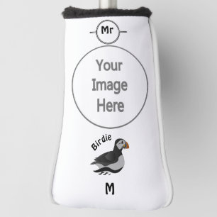 Schattige Atlantische Puffin Swimming Cartoon Golfheadcover