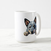 Schattige Australian Cattle Dog Design" Koffiemok (Voorkant rechts)