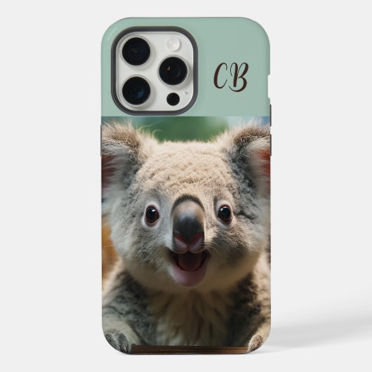 Schattige Australisch Dier Koala Beer Aangepaste n iPhone Hoesje (Achterkant)