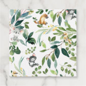 Schattige Australische Dieren Koala Leafy Dank u Bedankjes Labels (Achterkant)