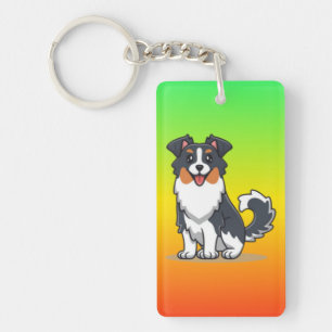 Schattige Australische Herdershond-23144 Sleutelhanger