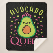 Schattige Avocado Koningin met Hart Keto Meisje Ko