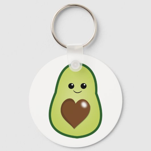 Schattige Avocado Sleutelhanger (Voorkant)