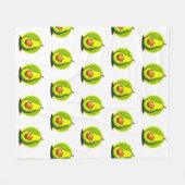 schattige avocado's fleece deken (Voorkant (Horizontaal))