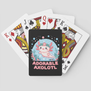 Schattige Axolotl aquatische schattigheid Pokerkaarten