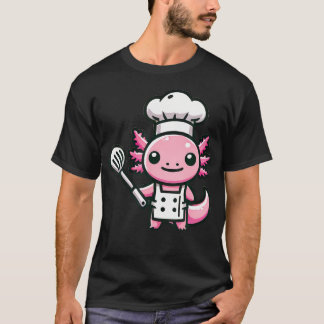 Schattige Axolotl Chef T-shirt