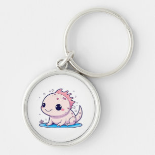 schattige axolotl filosoof sleutelhanger