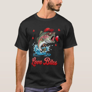 Schattige Baarsvis Liefdes Kunst T-shirt