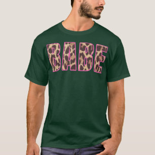 Schattige Babe Luipaardprint Bruidsmeisjes Afschei T-shirt