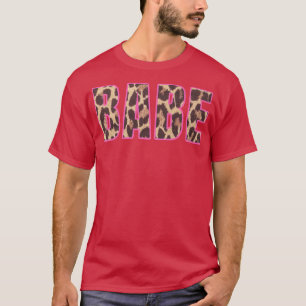 Schattige Babe Luipaardprint Bruidsmeisjes Afschei T-shirt